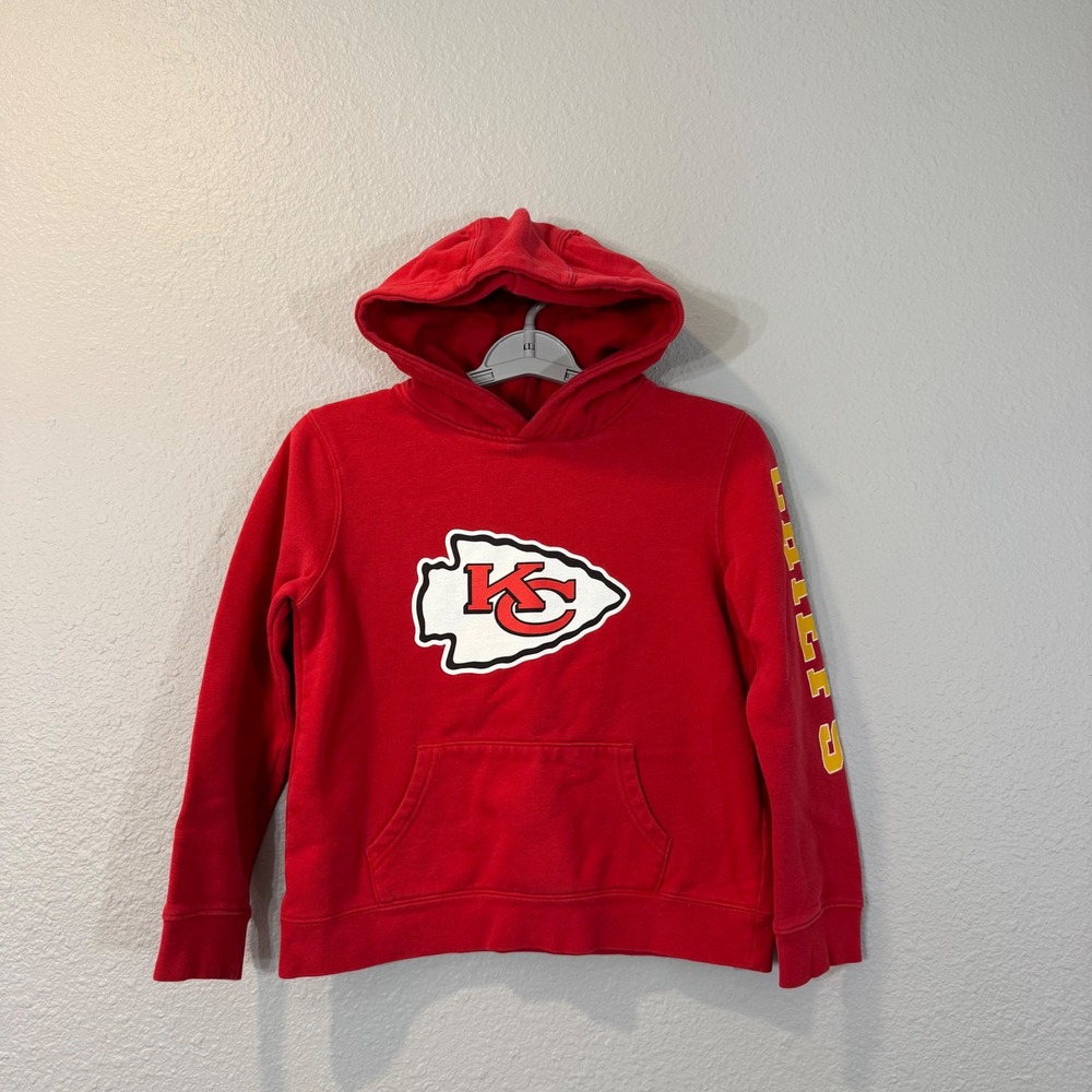 Fanatics Kid's Size M Red Kansas City Chiefs NFL Football 2GFM Hoodie